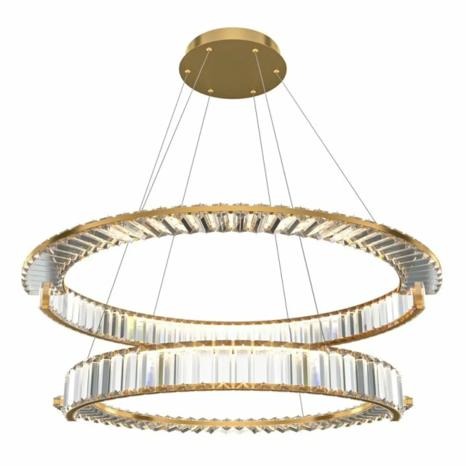 Sklep Kaja Luksusowa lampa wisząca, kryształowa P097PL-L90G4K z serii KRONE złoty Outlet