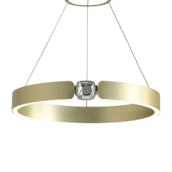 Sklep Kaja Luksusowa, ledowa lampa wisząca, okrąg ML6186 z serii SIRIUS | Kaja Oświet złoty Best Sale