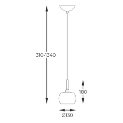 Sklep Kaja Mała, ozdobna lampa wisząca do sypialni P0076-01A-F7HF CRYSTAL | Kaja Outlet
