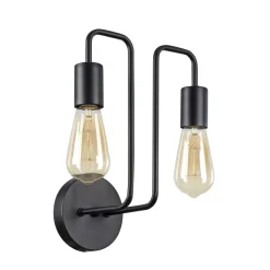 Sklep Kaja Metalowa, czarna lampa ścienna T532WL-02B GILBERT | Kaja Oświetlenie* Kinkiety Tradycyjne