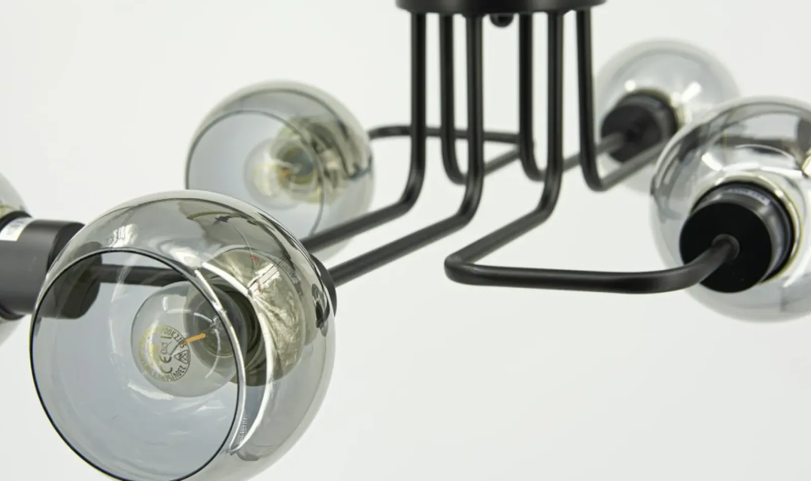Sklep Kaja Metalowa lampa sufitowa z otwartymi kloszami 3040/6 BLTANGO | Kaja* Plafony Nowoczesne