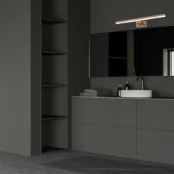 Sklep Kaja Miedziany kinkiet obrazowy, ledowy ML7041 z serii SHINE | Kaja Oświetlenie* Lampy Led