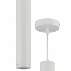 Sklep Kaja Minimalistyczna, biała lampa wisząca tuba ML8869 PORTER | Kaja Best