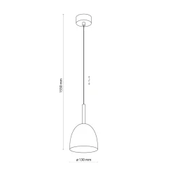 Sklep Kaja Minimalistyczna, biała lampa wisząca do jadalni TK 4868 z serii NORD Flash Sale