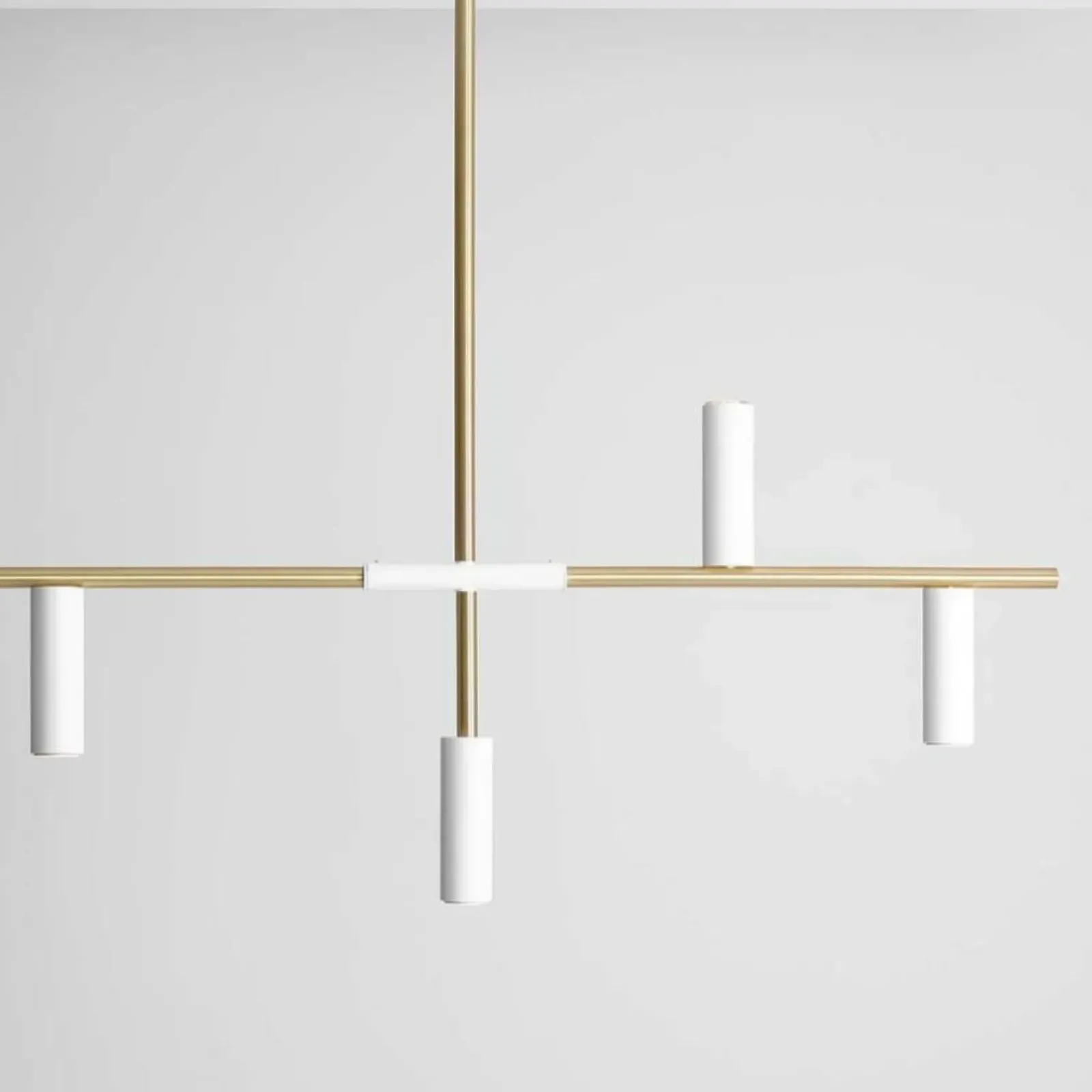 Sklep Kaja Minimalistyczna, biało-złota lampa wisząca z tubami 1097K40 TREVO Zadzwońporabattel.783200183(8-16)/mailsklep@kaja.com.pl Outlet