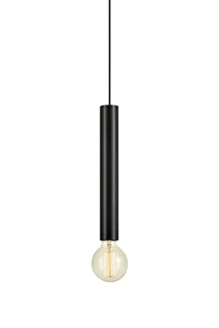 Sklep Kaja Minimalistyczna czarna lampa wisząca 108260 | Kaja Oświetlenie Sale
