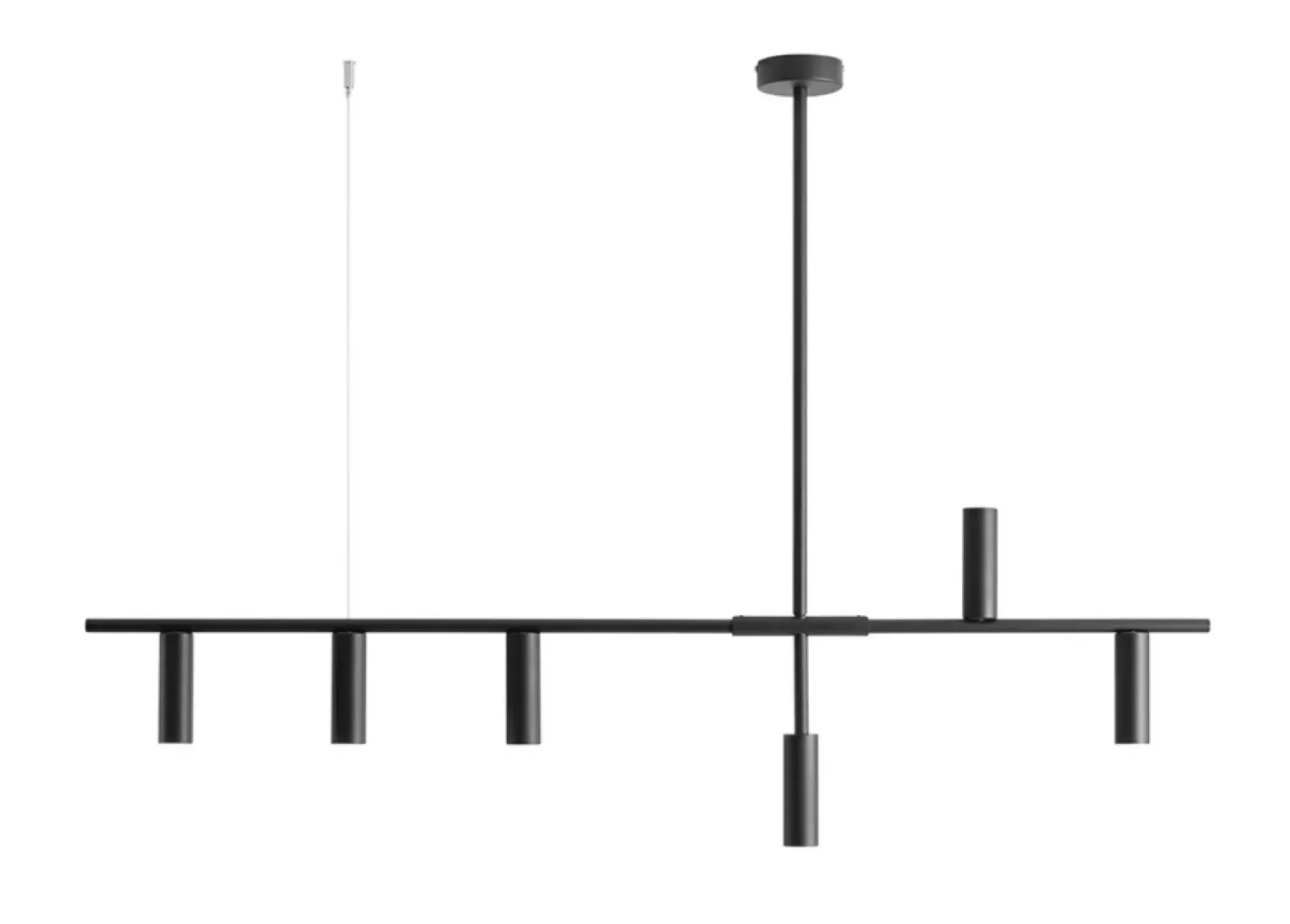 Sklep Kaja Minimalistyczna, czarna lampa nad wyspę kuchenną 1104K1 z serii TREVO Zadzwońporabattel.783200183(8-16)/mailsklep@kaja.com.pl Online