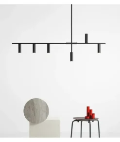 Sklep Kaja Minimalistyczna, czarna lampa nad wyspę kuchenną 1104K1 z serii TREVO Zadzwońporabattel.783200183(8-16)/mailsklep@kaja.com.pl Online