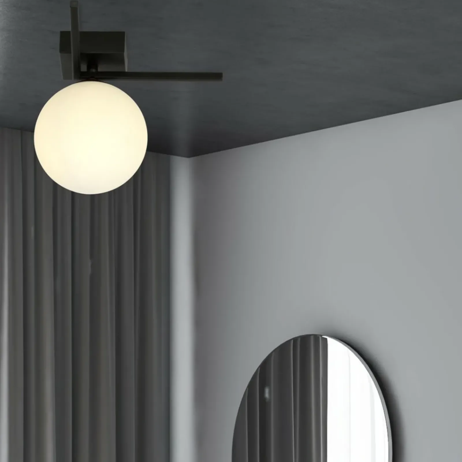 Sklep Kaja Minimalistyczna, czarna lampa sufitowa z kloszem 1130/1G IMAGO | Kaja Cheap