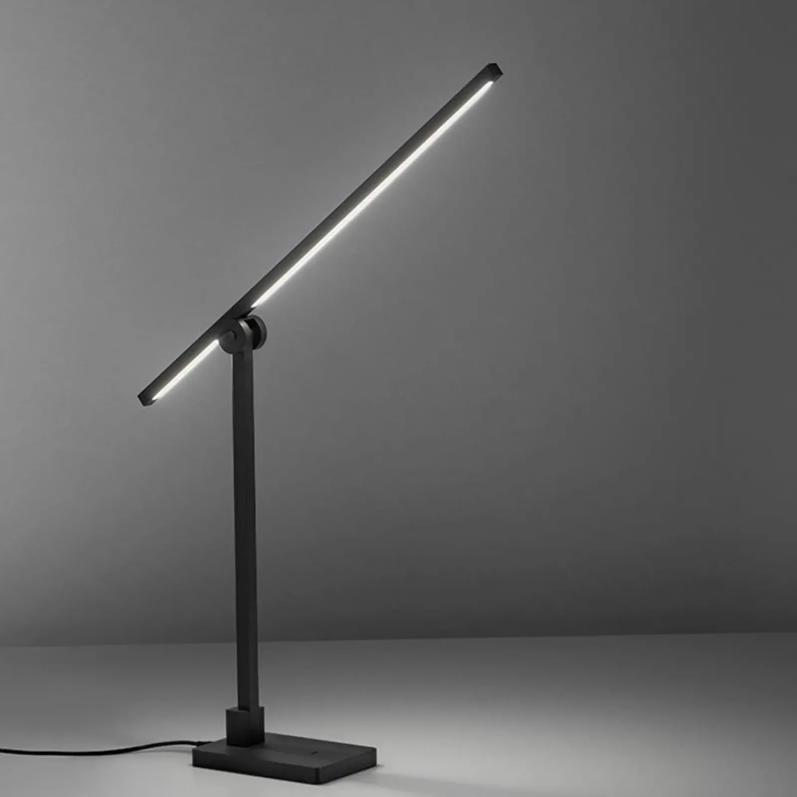 Sklep Kaja Minimalistyczna czarna lampka biurkowa LED 4407-18 z serii PURE-GRAFO* Lampki Biurkowe|Lampy Led