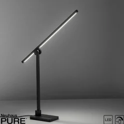 Sklep Kaja Minimalistyczna czarna lampka biurkowa LED 4407-18 z serii PURE-GRAFO* Lampki Biurkowe|Lampy Led