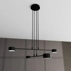 Sklep Kaja Minimalistyczna, industrialna lampa wisząca 1339/4 MODUS | Kaja czarny Clearance