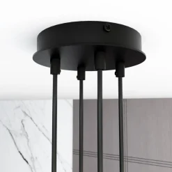 Sklep Kaja Minimalistyczna, industrialna lampa wisząca 1339/4 MODUS | Kaja czarny Clearance