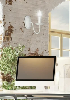 Sklep Kaja Minimalistyczna, kremowa lampa ścienna 21-96480 BELLAGIO | Kaja* Kinkiety Tradycyjne