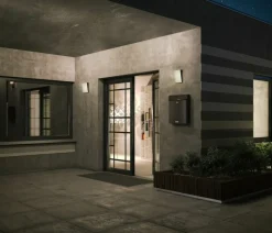 Sklep Kaja Minimalistyczna lampa elewacyjna LED 4000K OWL-7061-4K FAMA | Kaja* Kinkiety Ogrodowe