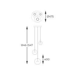 Sklep Kaja Minimalistyczna lampa LED do salonu P0428-03L-F4AC ENCELADUS | Kaja Sale