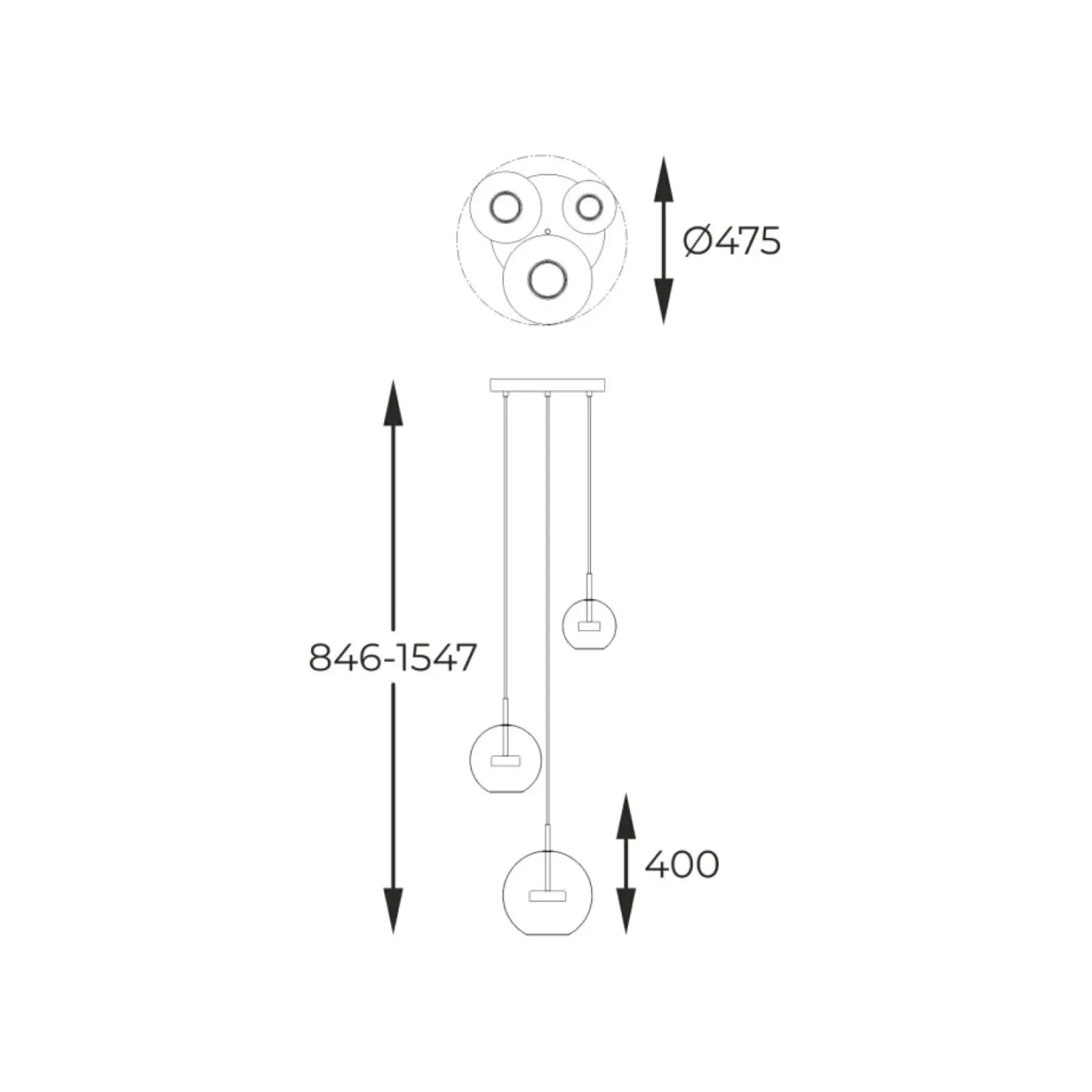 Sklep Kaja Minimalistyczna lampa LED do salonu P0428-03L-F4AC ENCELADUS | Kaja Sale