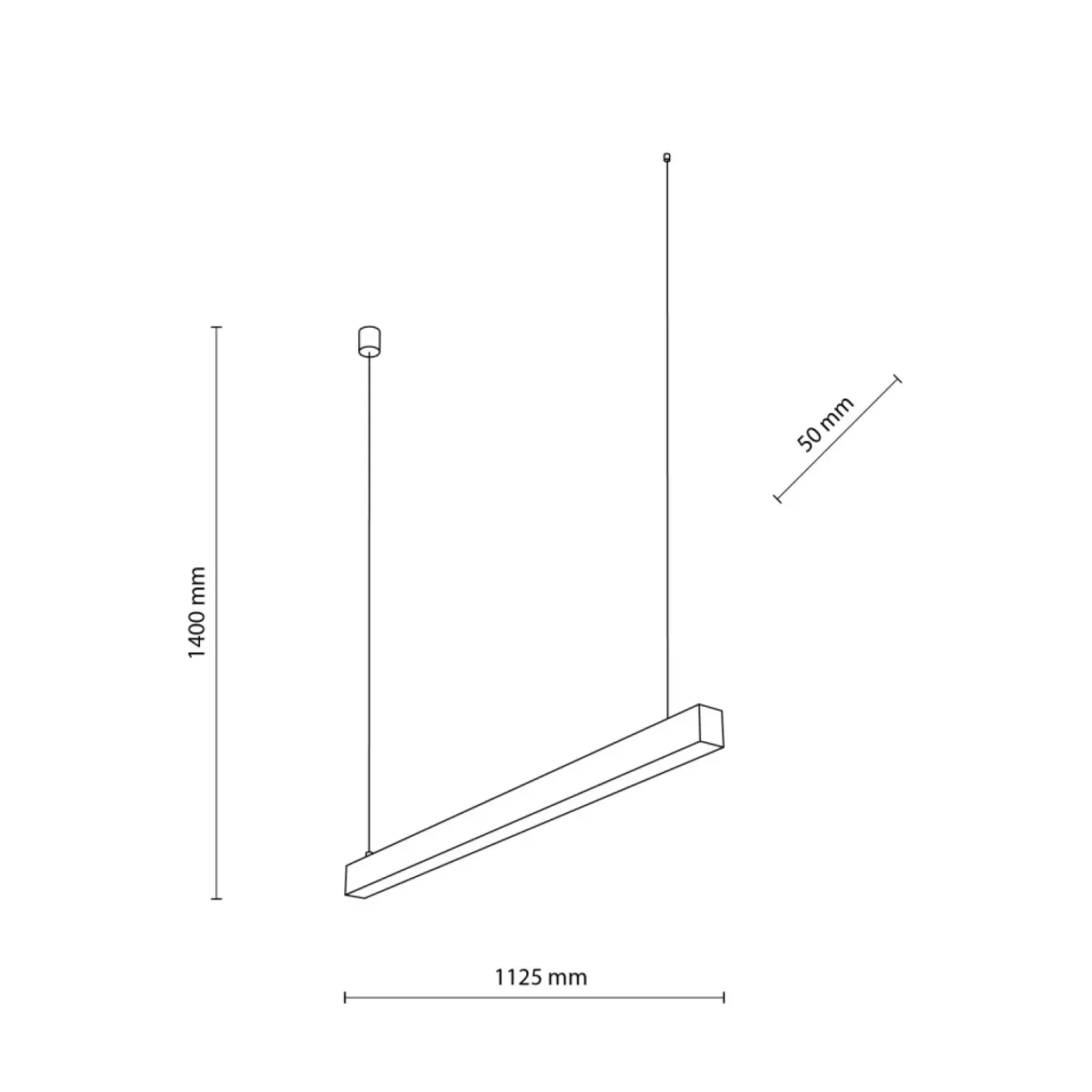 Sklep Kaja Minimalistyczna lampa LED nad stół TK 18080 LUXE BLACK | Kaja Cheap