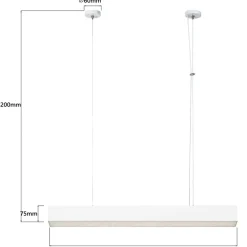 Sklep Kaja Minimalistyczna lampa listwa 80cm LP-1201/1P M WH SMART MIRA M | Kaja Clearance