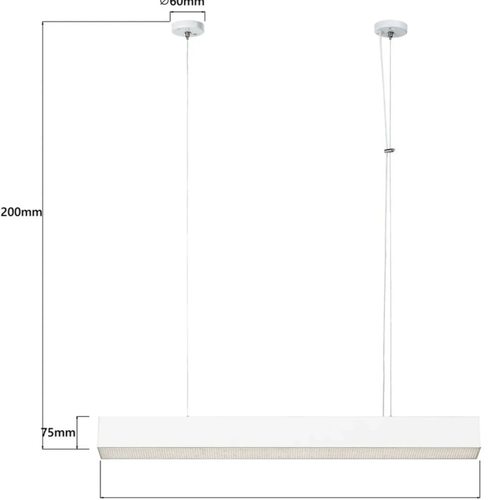 Sklep Kaja Minimalistyczna lampa listwa 80cm LP-1201/1P M WH SMART MIRA M | Kaja Clearance