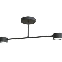 Sklep Kaja Minimalistyczna lampa na 2 żarówki 1355/2 HALO 2 BLACK | Kaja czarny Shop