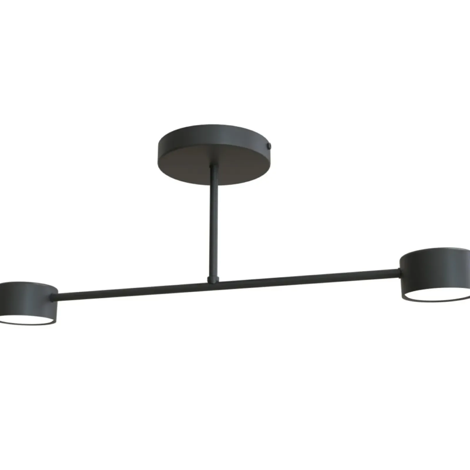 Sklep Kaja Minimalistyczna lampa na 2 żarówki 1355/2 HALO 2 BLACK | Kaja czarny Shop