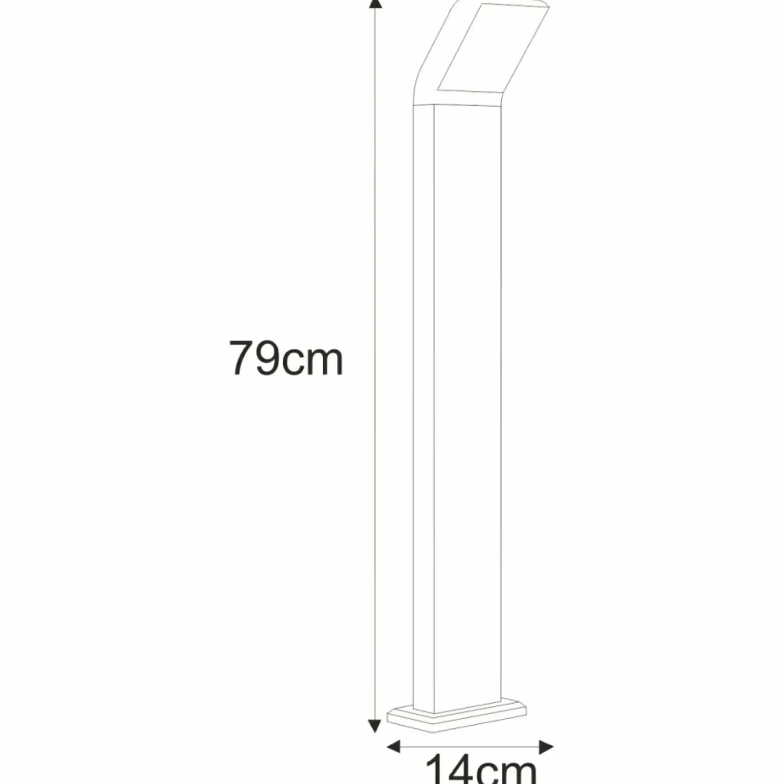 Sklep Kaja Minimalistyczna lampa ogrodowa 79cm K-8148 VIDAR | Kaja Oświetlenie* Lampy Ogrodowe Stojące|Lampy Ogrodowe Stojące