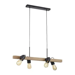 Sklep Kaja Minimalistyczna lampa, reflektory na drewnie 15630-18 z serii CANOP czarny Cheap