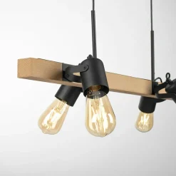 Sklep Kaja Minimalistyczna lampa, reflektory na drewnie 15630-18 z serii CANOP czarny Cheap
