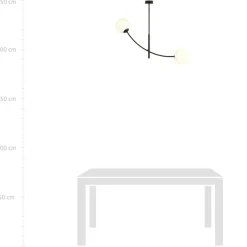 Sklep Kaja Minimalistyczna lampa sufitowa do korytarza 1102/2 HUNTER | Kaja Clearance
