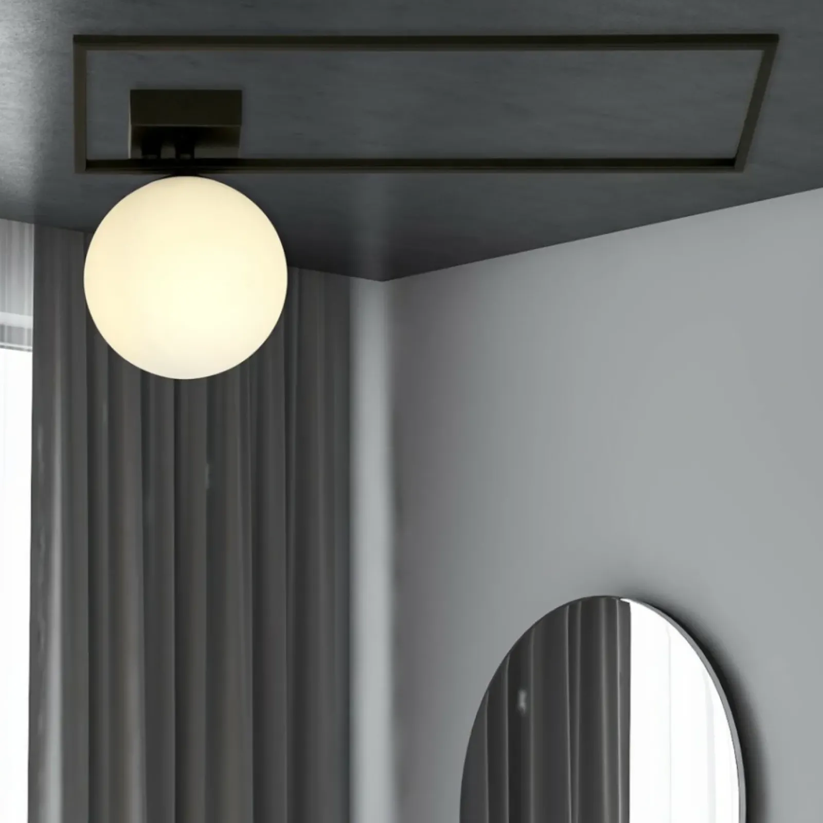 Sklep Kaja Minimalistyczna lampa sufitowa z białą kulą 1130/1A IMAGO | Kaja* Plafony Nowoczesne