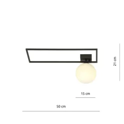 Sklep Kaja Minimalistyczna lampa sufitowa z białą kulą 1130/1A IMAGO | Kaja* Plafony Nowoczesne