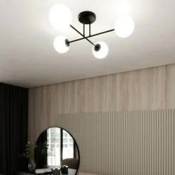 Sklep Kaja Minimalistyczna lampa sufitowa do sypialni 1232/4 z serii ROMA | Kaja Shop