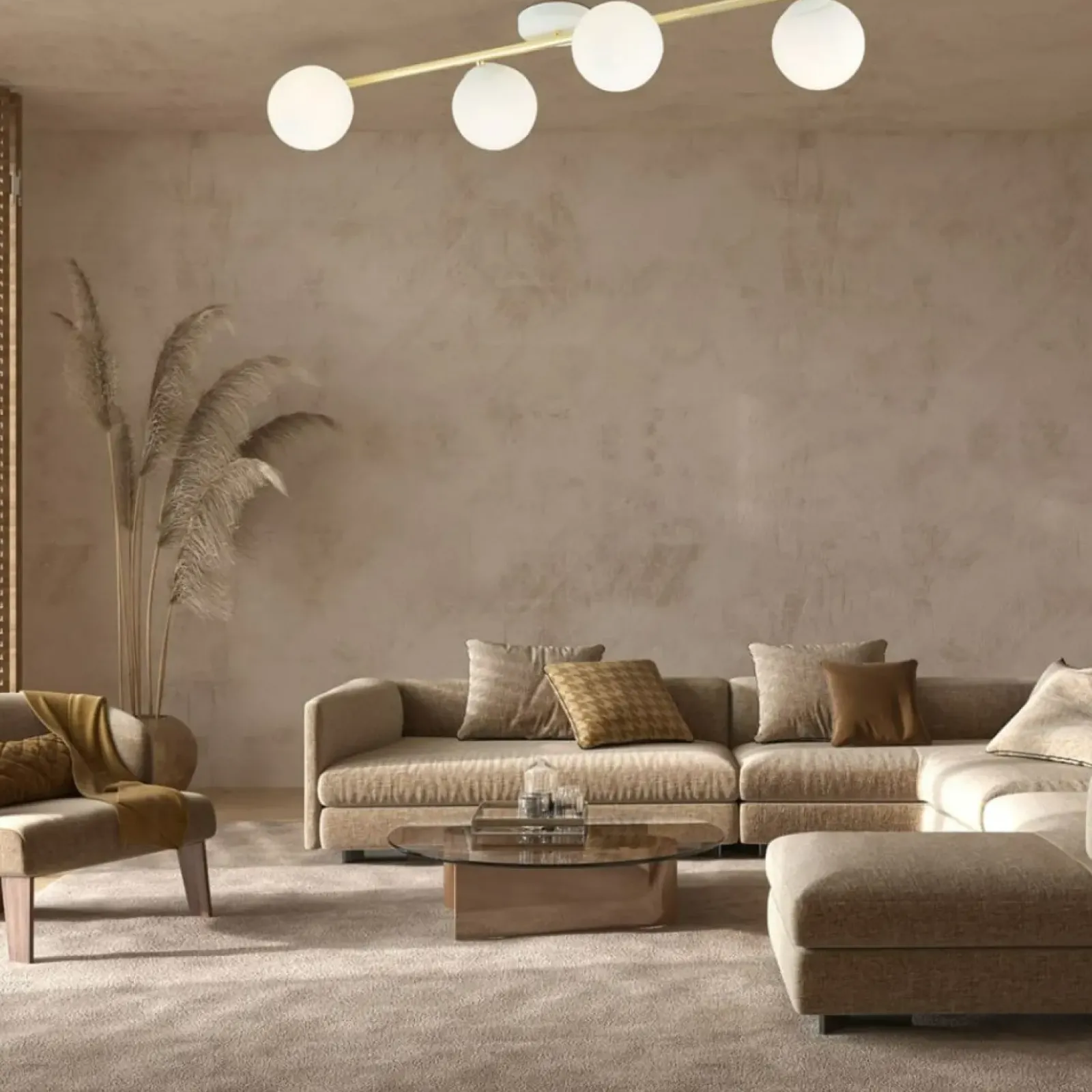 Sklep Kaja Minimalistyczna lampa sufitowa z białymi kulami 1249/4 z serii SPLENDI Sale