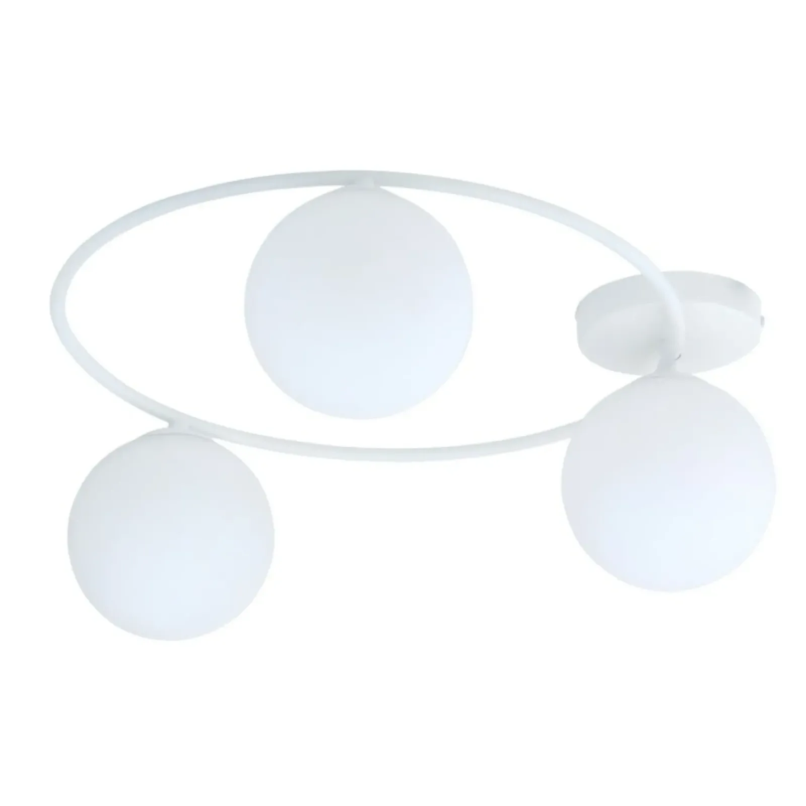 Sklep Kaja Minimalistyczna lampa sufitowa z kloszami 1258/3 z serii SOPRA | Kaja biały Best