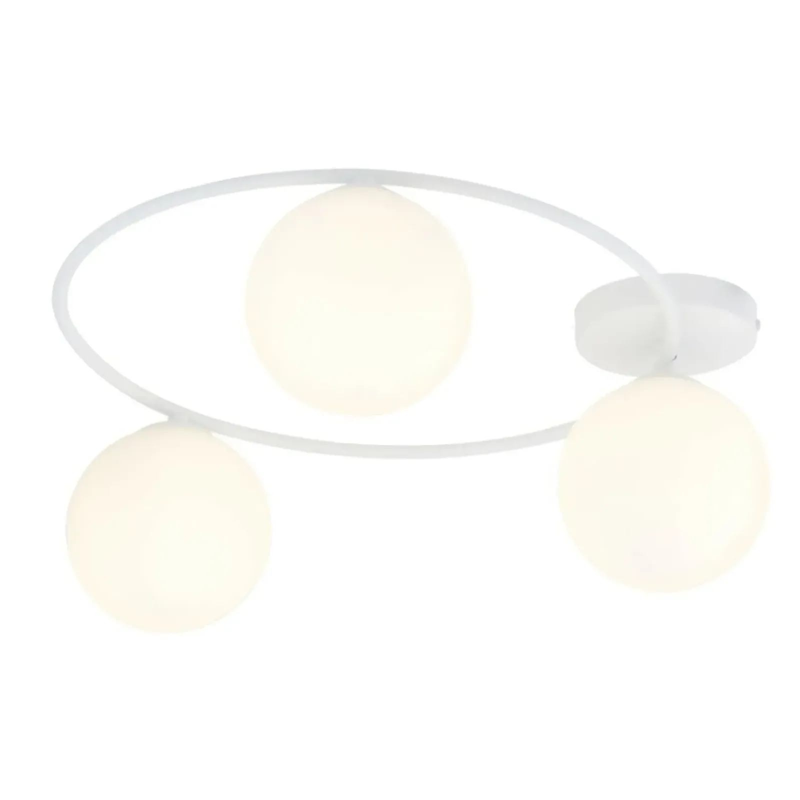 Sklep Kaja Minimalistyczna lampa sufitowa z kloszami 1258/3 z serii SOPRA | Kaja biały Best
