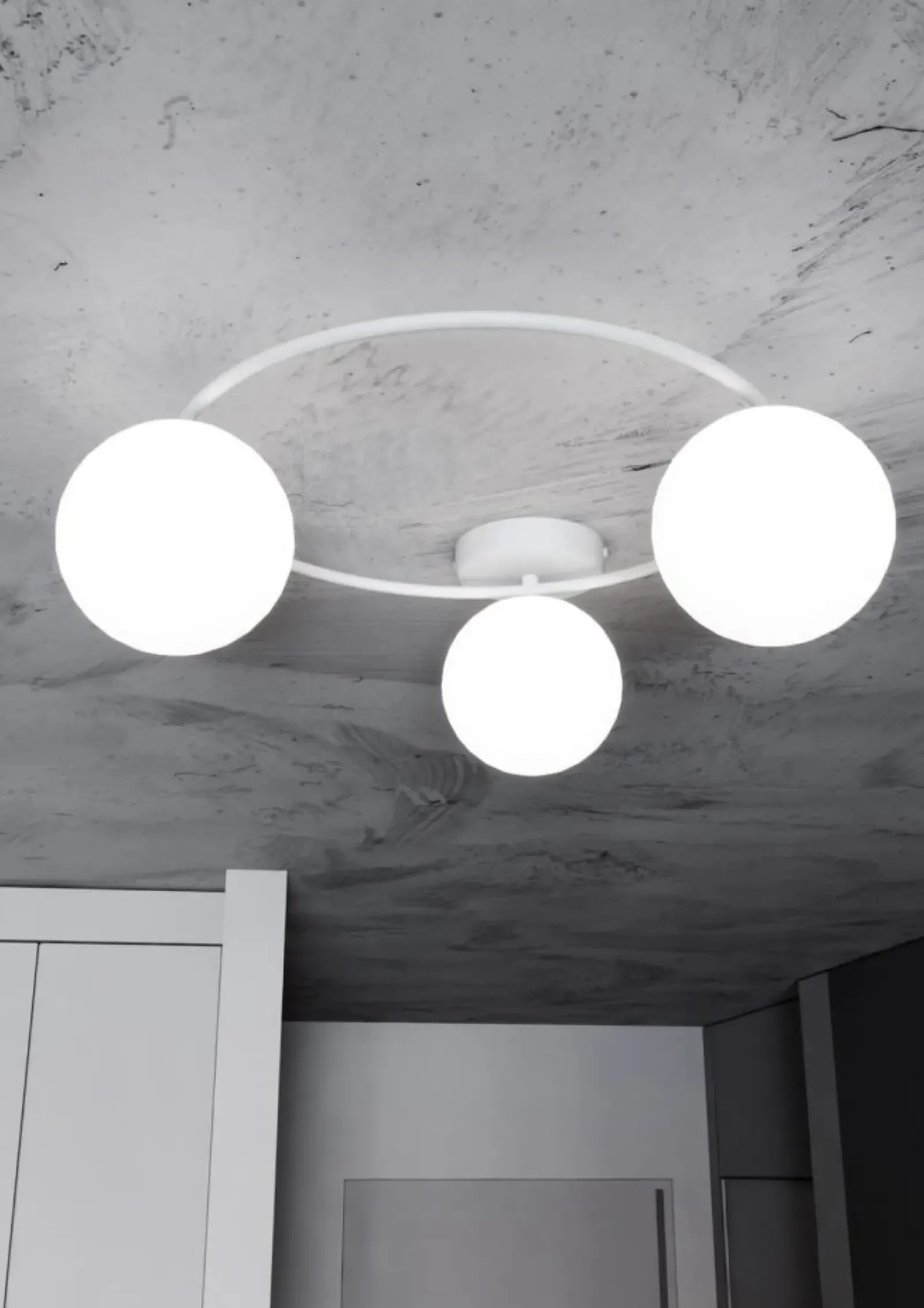 Sklep Kaja Minimalistyczna lampa sufitowa z kloszami 1258/3 z serii SOPRA | Kaja biały Best