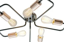 Sklep Kaja Minimalistyczna lampa sufitowa loft 35-66930 HERPE | Kaja Oświetlenie czarny Online