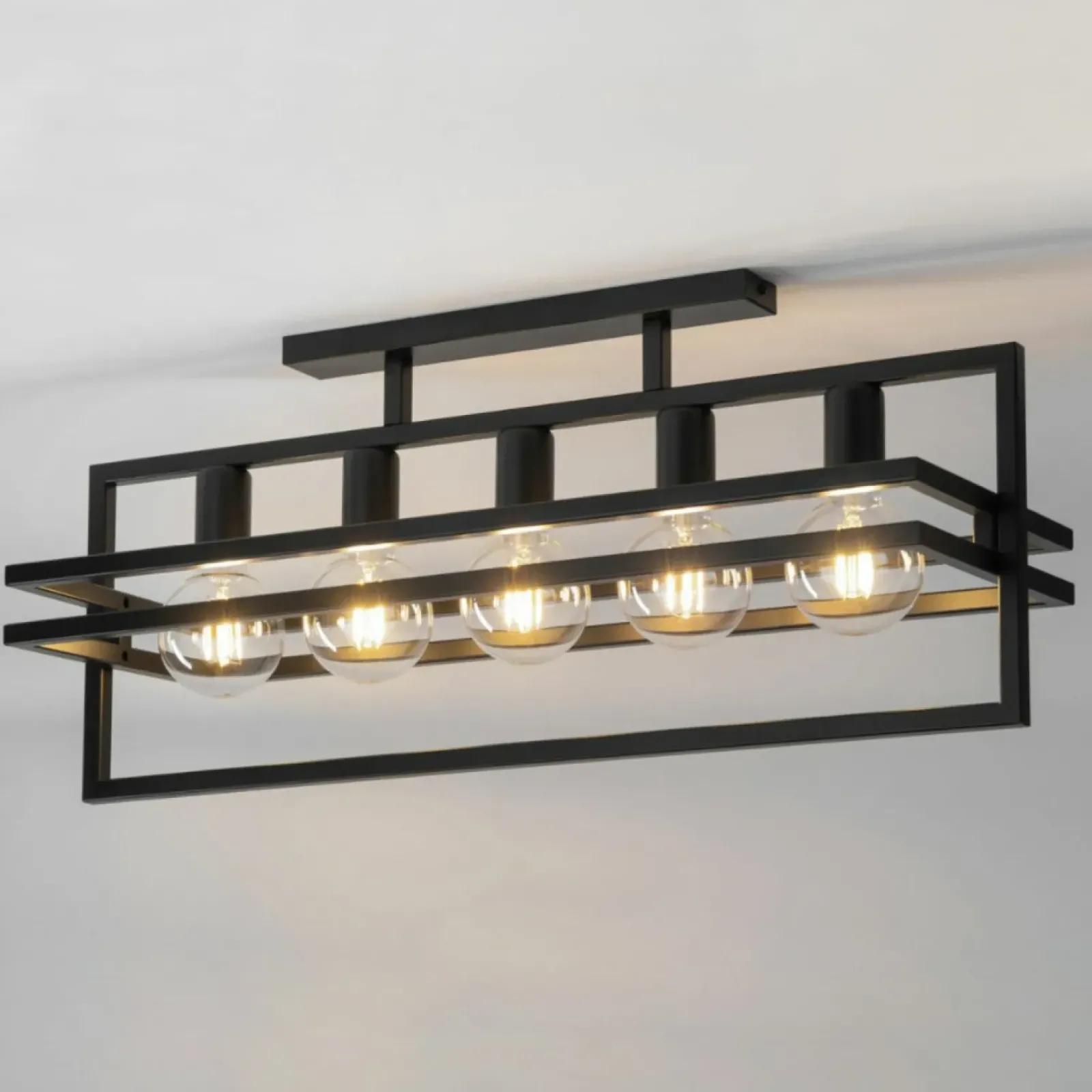 Sklep Kaja Minimalistyczna lampa sufitowa do salonu SIG 32409 z serii MERCI CZ czarny Fashion