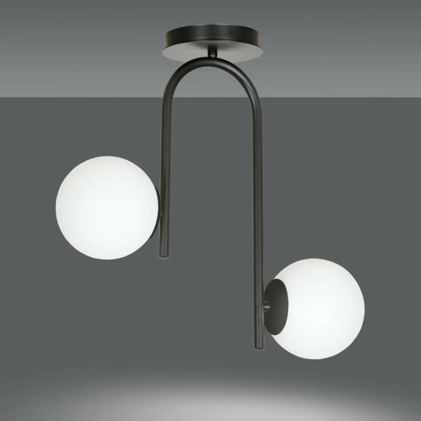 Sklep Kaja Minimalistyczna lampa sufitowa na sztywnym zwisie 1030/2 KALF | Kaja New