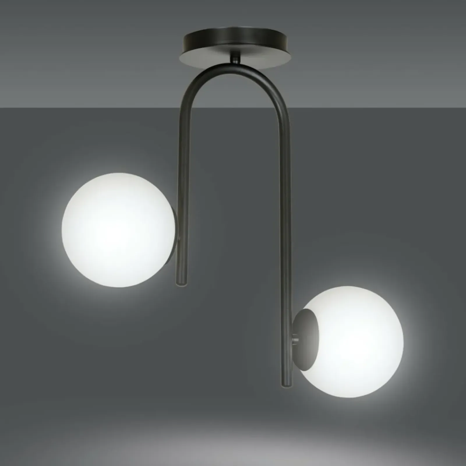 Sklep Kaja Minimalistyczna lampa sufitowa na sztywnym zwisie 1030/2 KALF | Kaja New