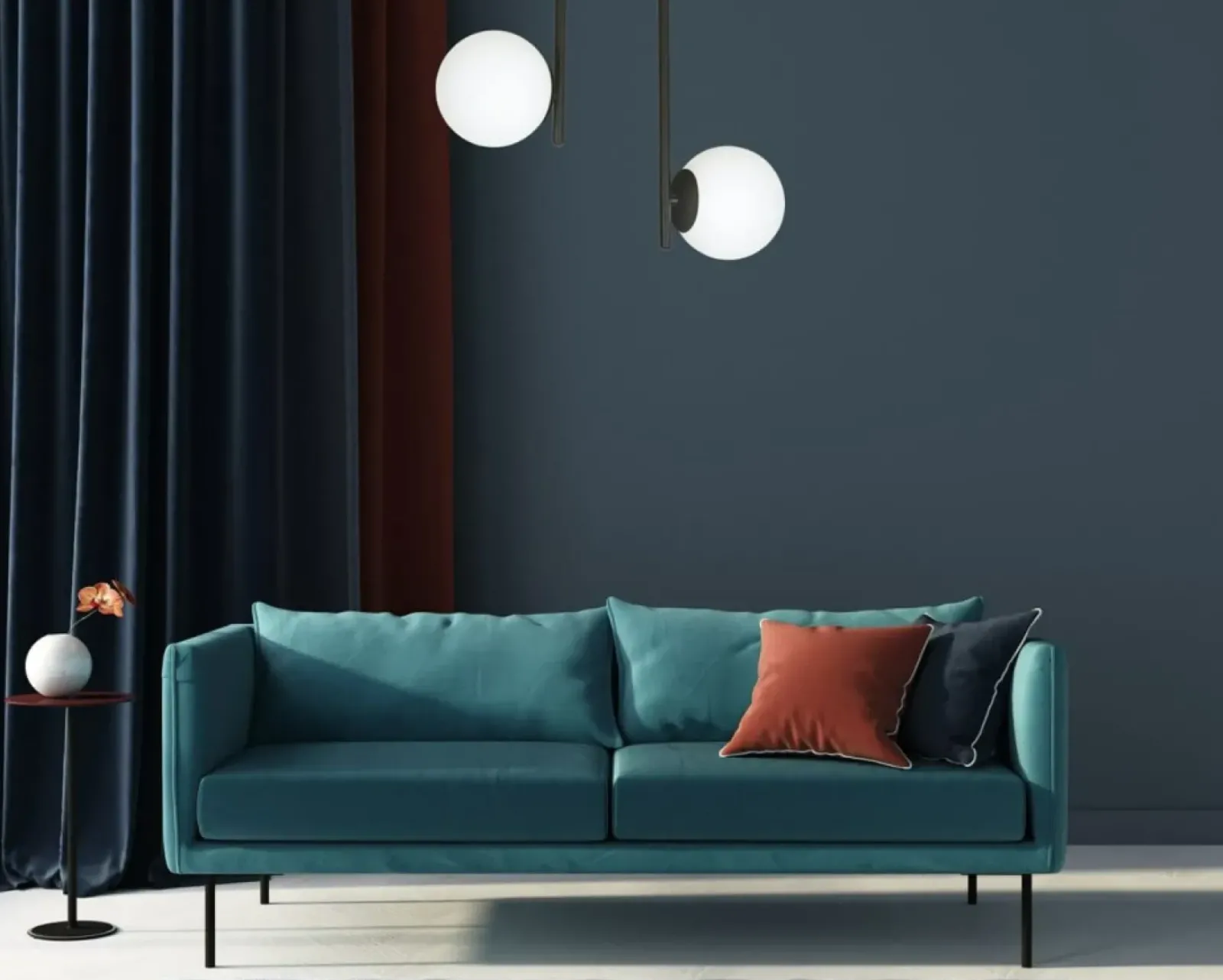 Sklep Kaja Minimalistyczna lampa sufitowa na sztywnym zwisie 1030/2 KALF | Kaja New