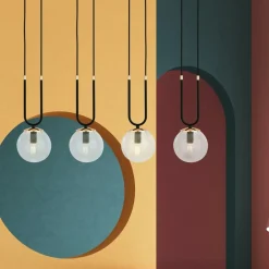 Sklep Kaja Minimalistyczna lampa wisząca do jadalni 1114/4 GLAM | Kaja Cheap