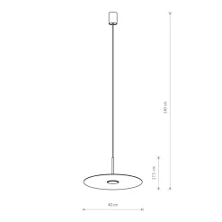 Sklep Kaja Minimalistyczna lampa wisząca z małą tarczą 11414 SIMONE | Kaja Cheap