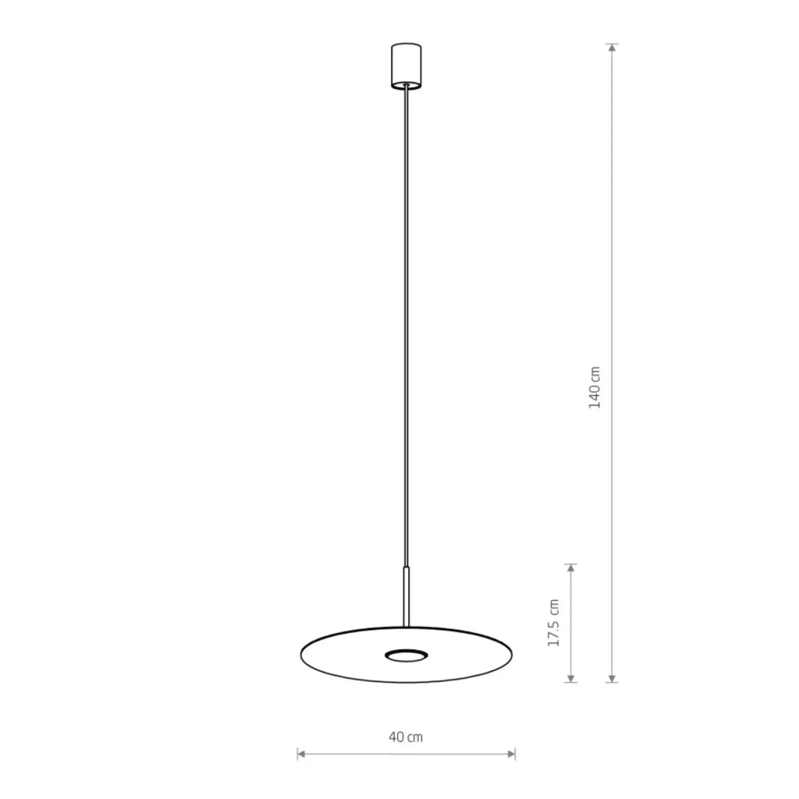 Sklep Kaja Minimalistyczna lampa wisząca z małą tarczą 11414 SIMONE | Kaja Cheap