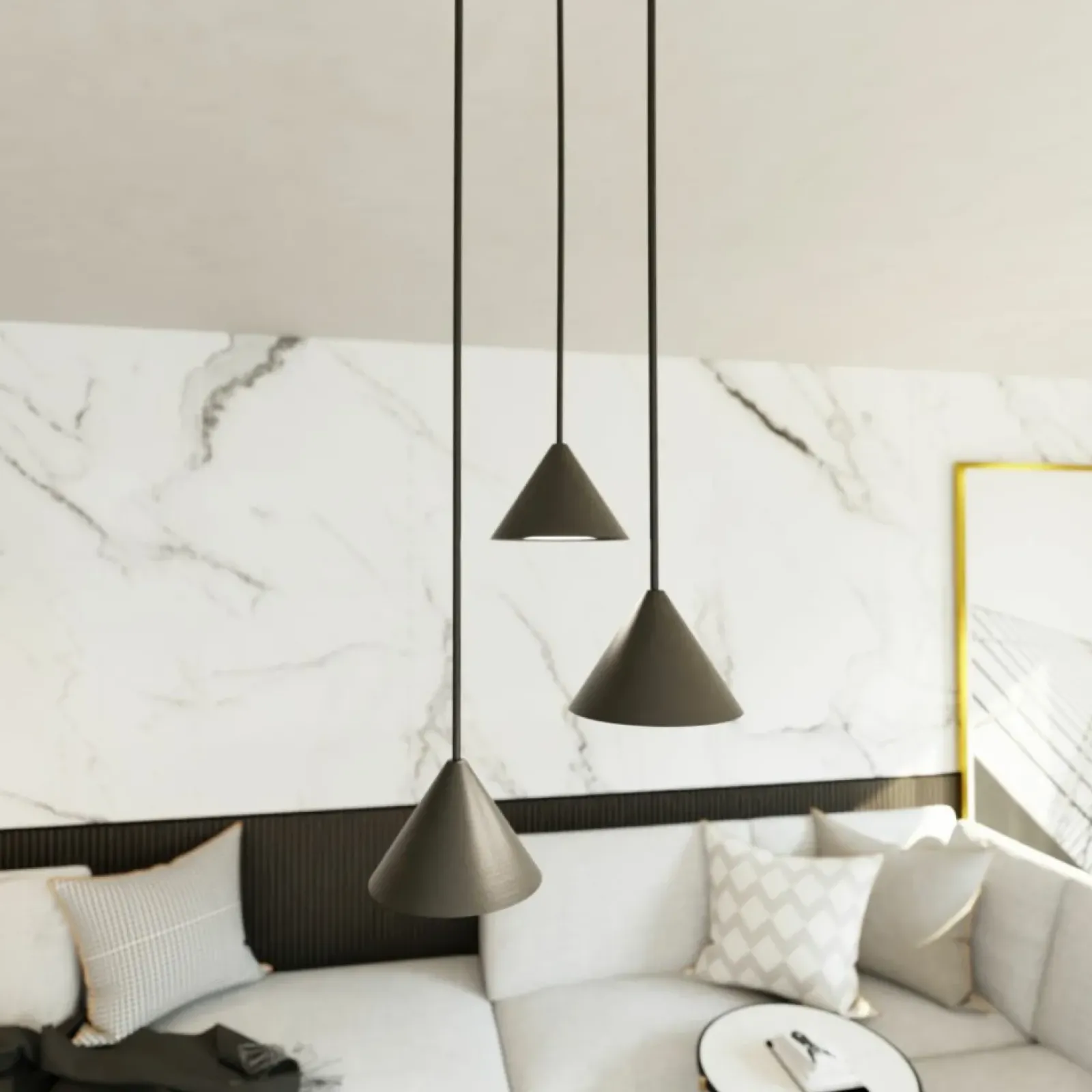 Sklep Kaja Minimalistyczna lampa wisząca 1330/3PREM ELIT 3 PREMIUM BLACK | Kaja czarny Clearance
