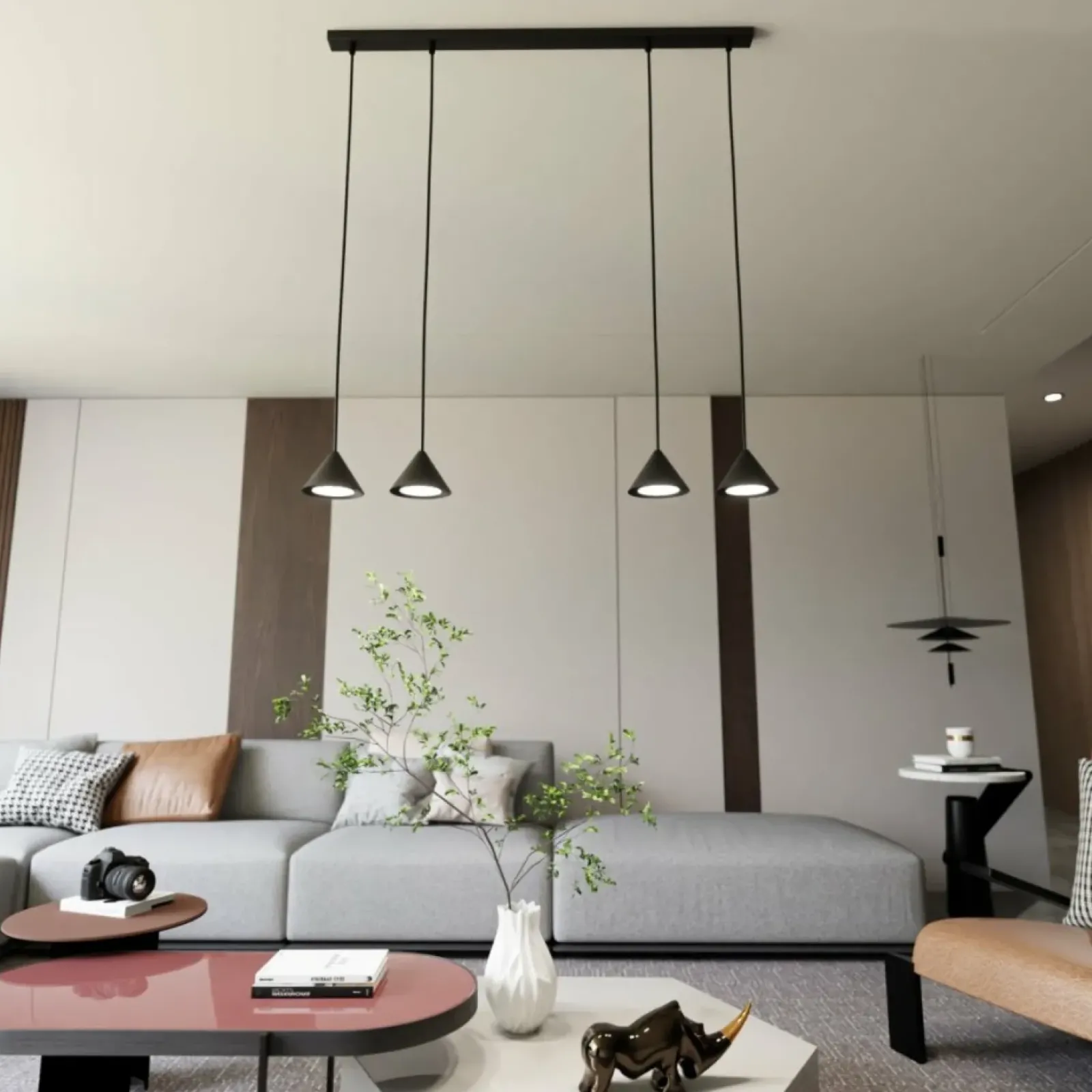 Sklep Kaja Minimalistyczna lampa wisząca do salonu 1330/4 ELIT | Kaja Oświetlenie Cheap