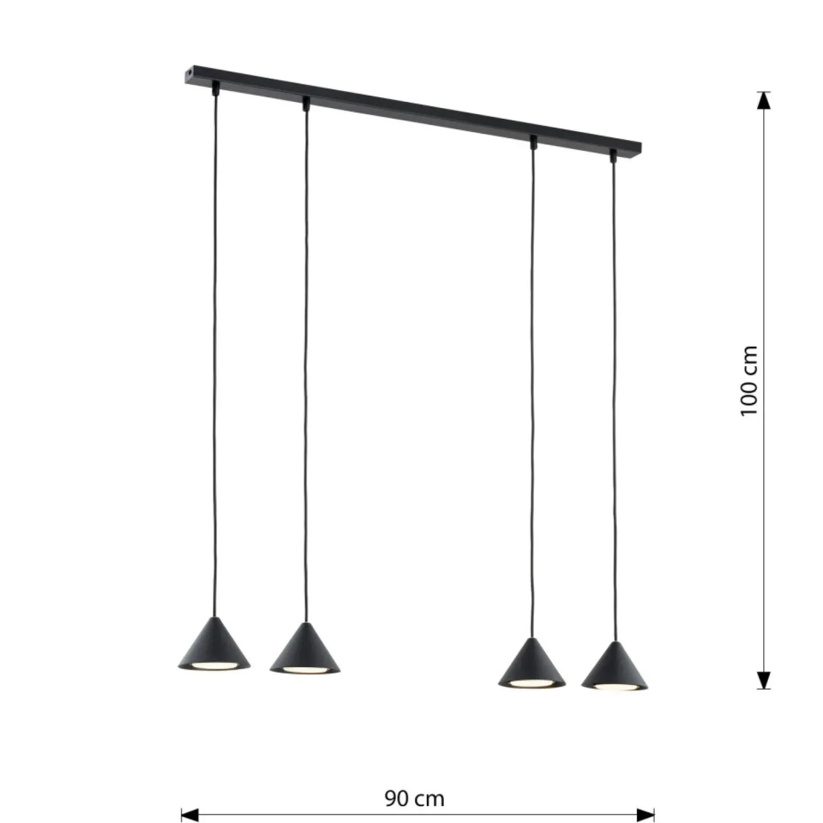 Sklep Kaja Minimalistyczna lampa wisząca do salonu 1330/4 ELIT | Kaja Oświetlenie Cheap