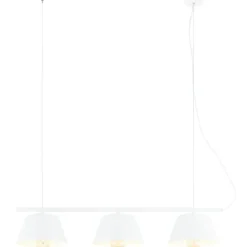 Sklep Kaja Minimalistyczna lampa wisząca nad stół 1338/3 GELATO | Kaja biały Hot