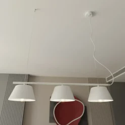 Sklep Kaja Minimalistyczna lampa wisząca nad stół 1338/3 GELATO | Kaja biały Hot